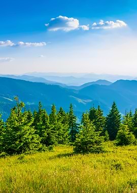 Slovakian Mountains In Sum