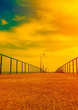 Pier At Sunset