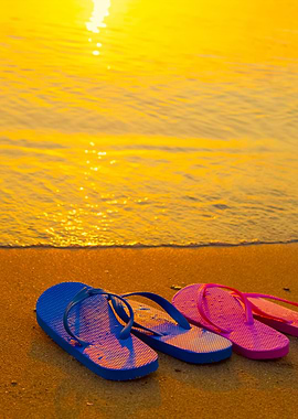 Romantic Beach Scene Femal