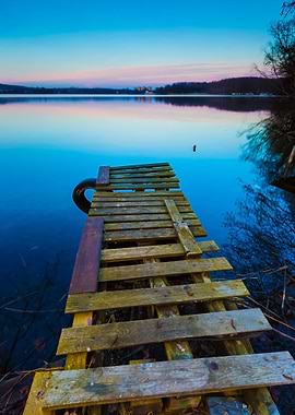 Lake Landscape With Small