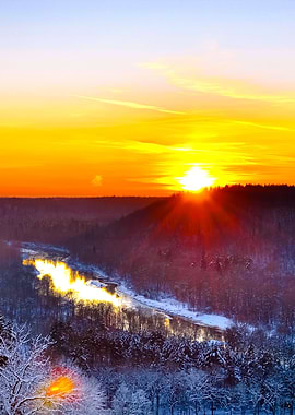 Gauja River Valley In Sigu