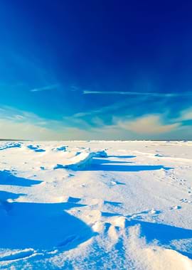 Ice Desert Winter Landscap
