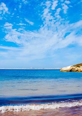 Huge Rock At Baleal Beach