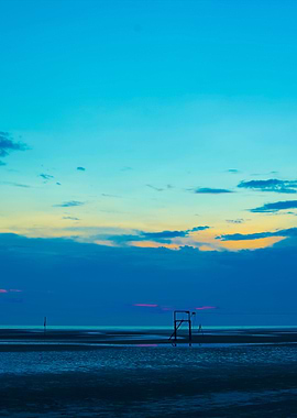 Sunset On Morib Beach Mala