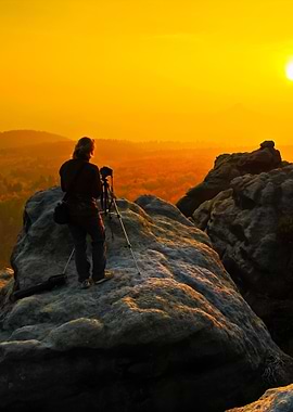 Rocky Landscape With Photo