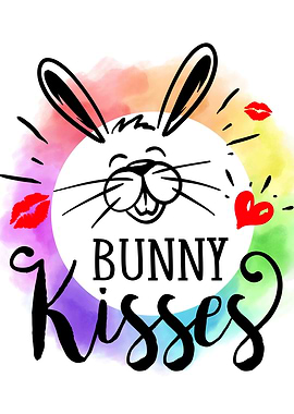 Happy Easter Bunny Kisses