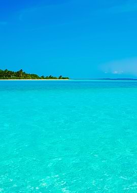 Maldives Island With Gorge