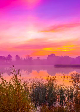 Early Morning Dawn Over Th