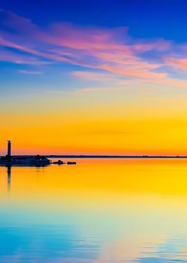 Lighthouse In The Sea At T