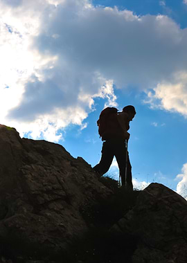 Silhouette Of A Woman Duri