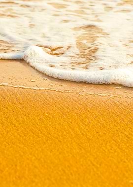 Soft Wave Of The Sea On Th