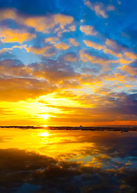 Colorful Sunset At The Sea