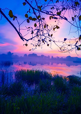 Early Morning Dawn Over Th