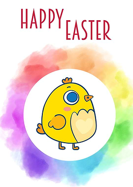 Happy Easter Baby Chick