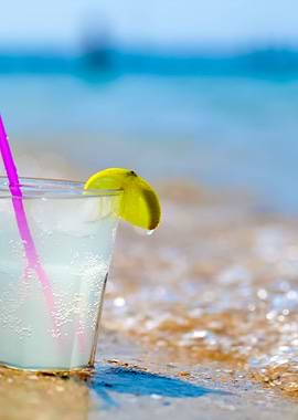 Glass Of Lemonade Or Water