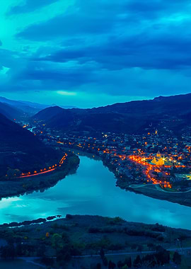 View Of Mtskheta City From