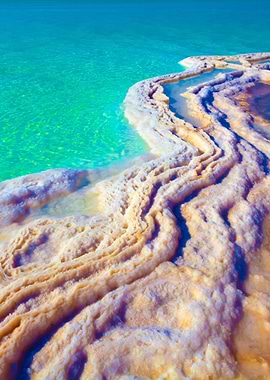 Texture Of Dead Sea Salty