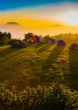 Winter Viewpoint On Mounta