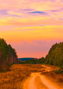 Rural Autumn Landscape Dir