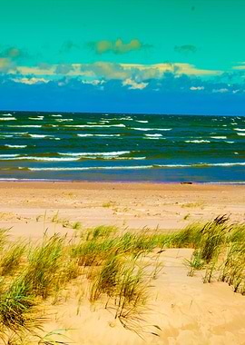 Wild Baltic Sea Beach In W