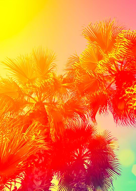 Vintage Frame With Tropic