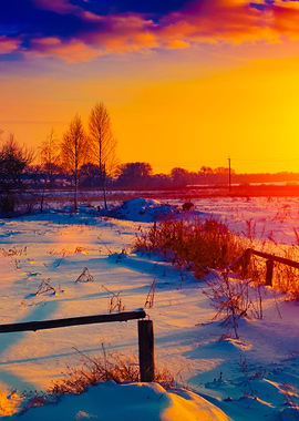 Beautiful Winter Sunset