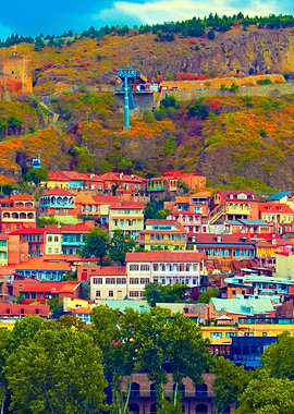 View Of Tbilisi City Georg