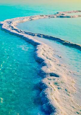Dead Sea Salt Shore