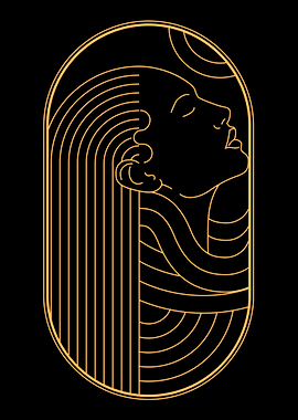 GEOMETRIC VECTOR GIRL