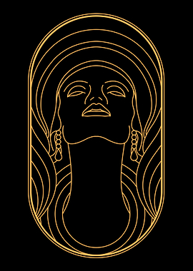 GEOMETRIC VECTOR GIRL