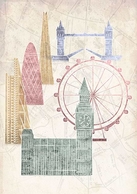 London Buildings and Map