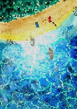 Abstract Beach Aerial