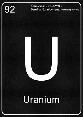 U Uranium Chemical Element