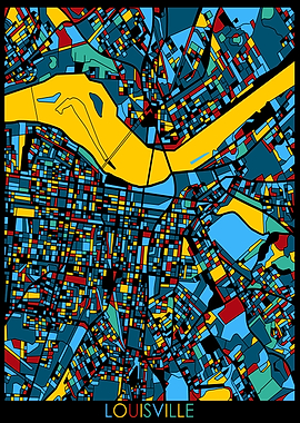 louisville map retro 4