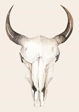 BOHO ETHNIC ANIMAL SKULL