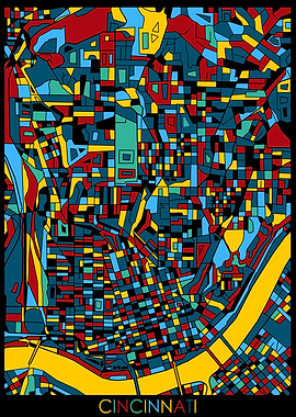cincinnati map retro 4