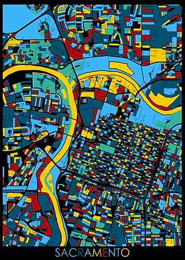 sacramento map retro 4