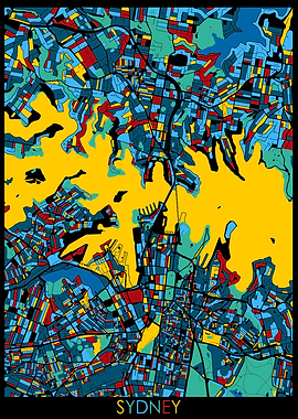 sydney map retro 4