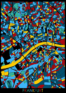 frankfurt map retro 4