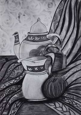 Charcoal Still Life