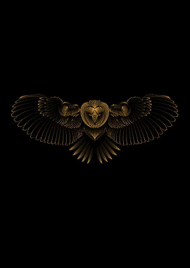 FLYING BIRD OPEN WINGS