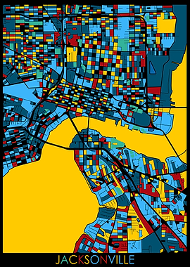 jacksonville map retro 4