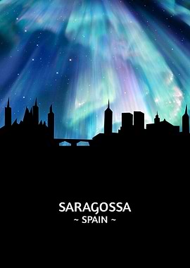 Saragossa Spain Skyline