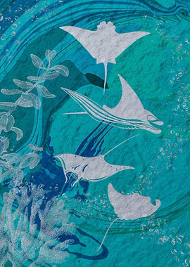 Giant Oceanic Manta Ray