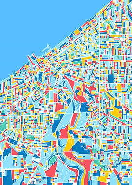 cleveland map retro 5