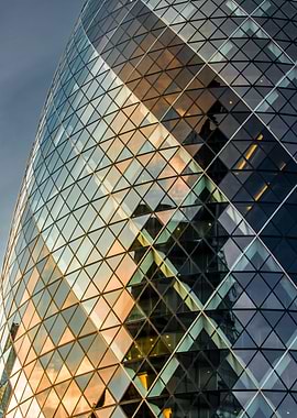 London Gherkin abstract