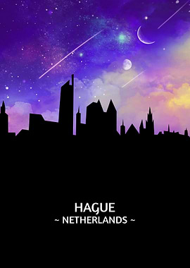 Hague Netherlands Skyline