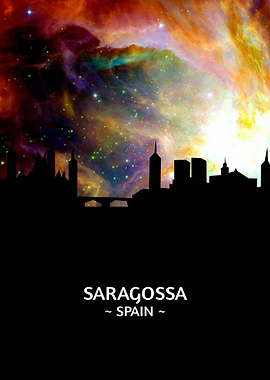 Saragossa Spain Skyline