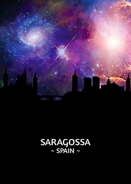 Saragossa Spain Skyline