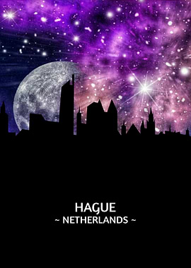 Hague Netherlands Skyline